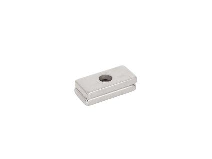 63120 neodymovy plochy magnet s otvorem pro sroub 20x10x3mm 2