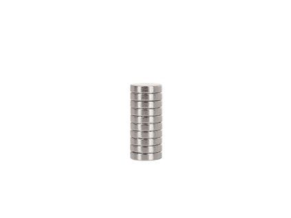 63126 neodymovy valecny magnet 8x2 mm 10