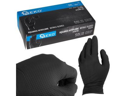 63177 nitrilove rukavice solid grip 50 ks velikost xxl cerne 10
