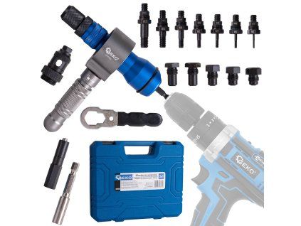 63636 nytovaci nastavec na sroubovak 3v1 adapter na nytovaci matice a nyty 10
