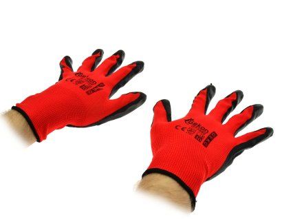 63981 ochranne rukavice geko r 10 red nitryl 12 300