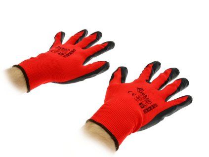 63987 ochranne rukavice geko r 9 red nitryl 12 300