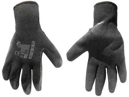 64029 ochranne rukavice gekon r 10 latex cerne silne 12 240