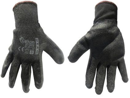 64032 ochranne rukavice gekon r 9 latex cerne silne 12 240