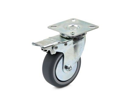64326 otocne kolecko s brzdou 75 mm pp tpr 100