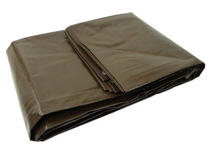 65157 plachta 3x3 m extra silna hneda 200g 8