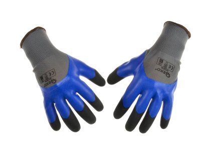 66168 pracovni ochranne rukavice se zesilenymi prsty r 10 penovy latex 12 240