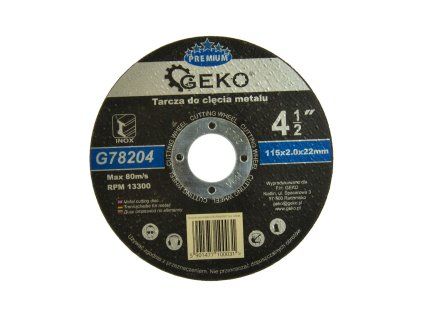 67965 rezaci kotouc na kov geko premium 115x2 inox 10 200