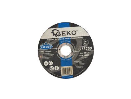 68001 rezaci kotouc na nerezovou ocel geko premium 125x1 0 10 25 50 400