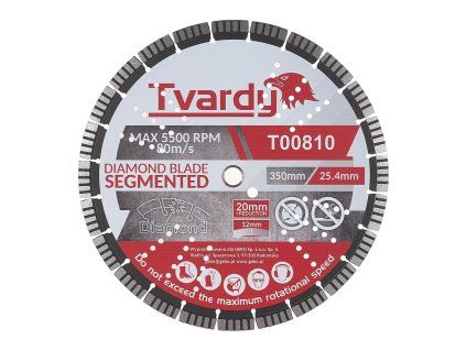 69684 segmentovy diamantovy kotouc 350x12x25 4 20 mm s krouzkem profi 10