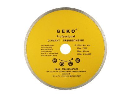 71610 stit prumer 200 mm 25 4 plny geko 25