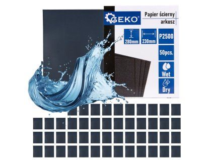 73152 vodni brusny papir list 230 x 280 mm p2500 50 1000