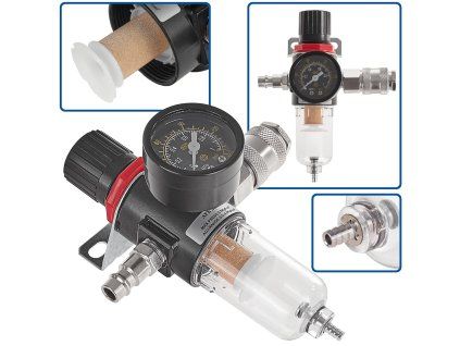 122208 odvadec s filtrem vzduchu a reduktorem 1 4 mm geko g03163