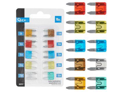 122229 sada mini pojistek do automobilu 10 ks geko g02937