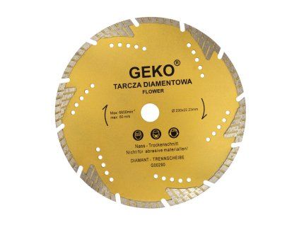 122826 diamantovy kotouc 230 mm flower geko 25 40 mm do betonu a zdiva