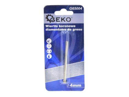 123168 diamantovy vrtak do dlazby 4 mm profi 1 ks delka 100 mm geko