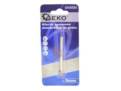 123180 diamantovy vrtak do dlazdic 5 mm profi delka 500 mm geko
