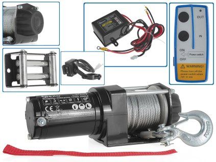 123585 elektricky navijak geko 12 v 2500 lb spolehlivy vykon pro vozidla i teren