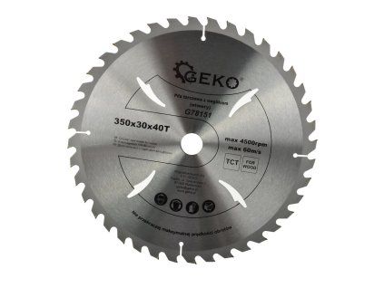 124032 kotouc na drevo 350 x 30 x 40t geko