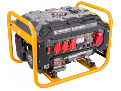 Benzínový generátor/elektrocentrála PowerMat PM-AGR-3000MNKE – 3000 W s více výstupy