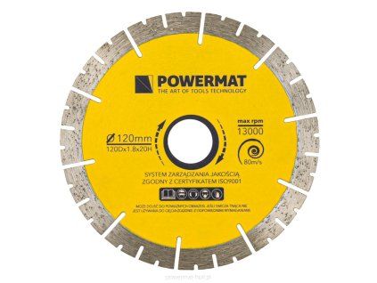 Diamantový segmentový kotouč 120 mm PM-TDG-120M