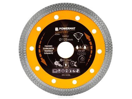 Diamantový kotouč 125mm Powermat PM-TDCS-1257T