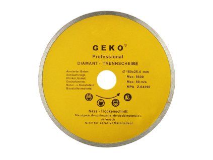 78741 1 129382 kotouc rezny 180 25 4 mm plny geko univerzalni pro uhlove brusky