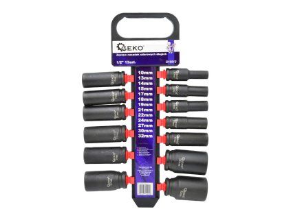 129928 sada dlouhych nastrcnych klicu geko 1 2 13 kusu profesionalni crv ocel pro automotive a dilnu