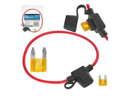 78882 129952 zasuvka pro pojistku geko 19mm 25a s pojistkou 5a automobilova elektricka ochrana