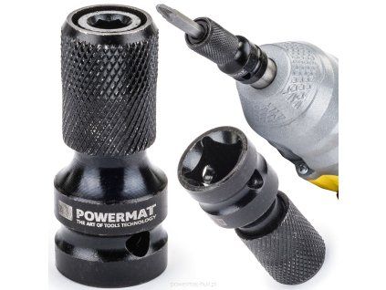 Adaptér rázový 1/2" čtyřhran na 1/4" HEX PM-ASHU-05025T