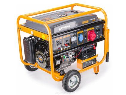 Powermat PM-AGR-7500M-EL – Elektrocentrála 7500 W, 230/400 V, AVR, elektrický start