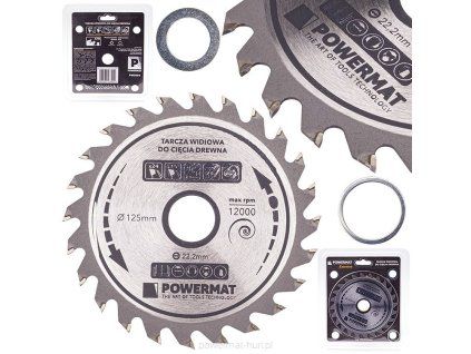 Pilový kotouč s tvrdokovem na dřevo 125mm x 22,2mm 24 zubů