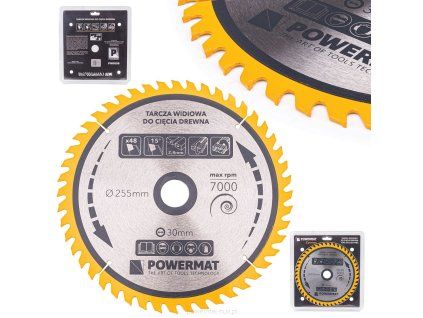 Pilový kotouč s vidiovými zuby na dřevo 255x30mm, 48 zubů
