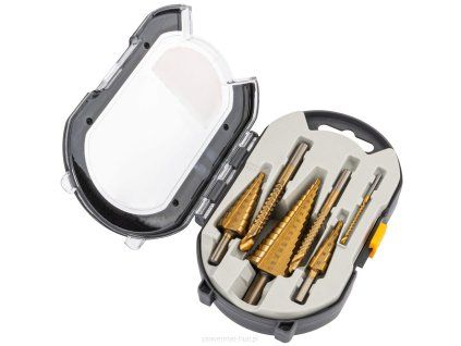 Sada stupňovitých vrtáků 4-32mm HSS (6 ks)