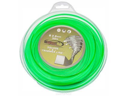 Žací struna 2,8mm 50m čtyřhranná