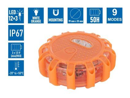 137125 vystrazna led lampa geko flara 50 100 15 diod magneticka vodeodolna pro nouzove situace