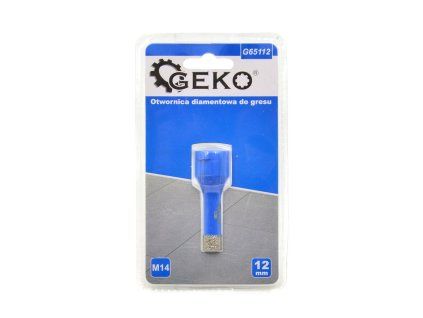 138034 diamantova derovka geko 12 mm m14 pro kameninovou dlazbu voskove jadro pro suche vrtani