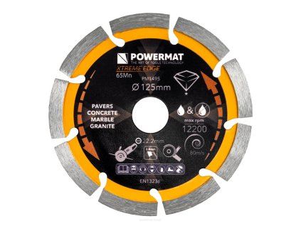 Diamantový segmentový kotouč Powermat Extreme Edge 125 mm