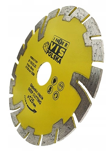 Kotouč diamantový segmentový 125 mm hluboký řez — V provozu