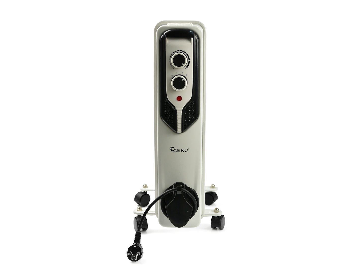 Ohřívač oleje s regulací a termostatem 7 žebříků Geko 7-žebříkový ohřívač oleje s termostatem – 7 žebříků pro stabilní teplotu a bezpečné ovládání — Regulace a termostat