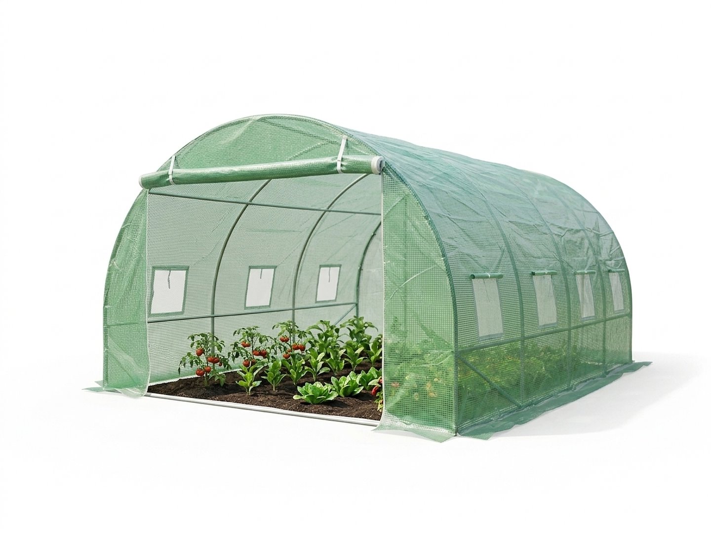 Tunel foliowy ogrodowy Geko 3×4×2 m UV — szklarnia tunelowa 3 x 4 metry — Celkový pohled