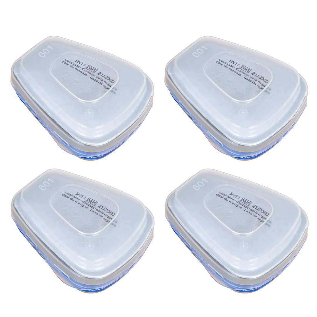 Sada filtrů do půlmasky lakerní G90013 / G90012 – Geko – pro prach a paru laku — V provozu