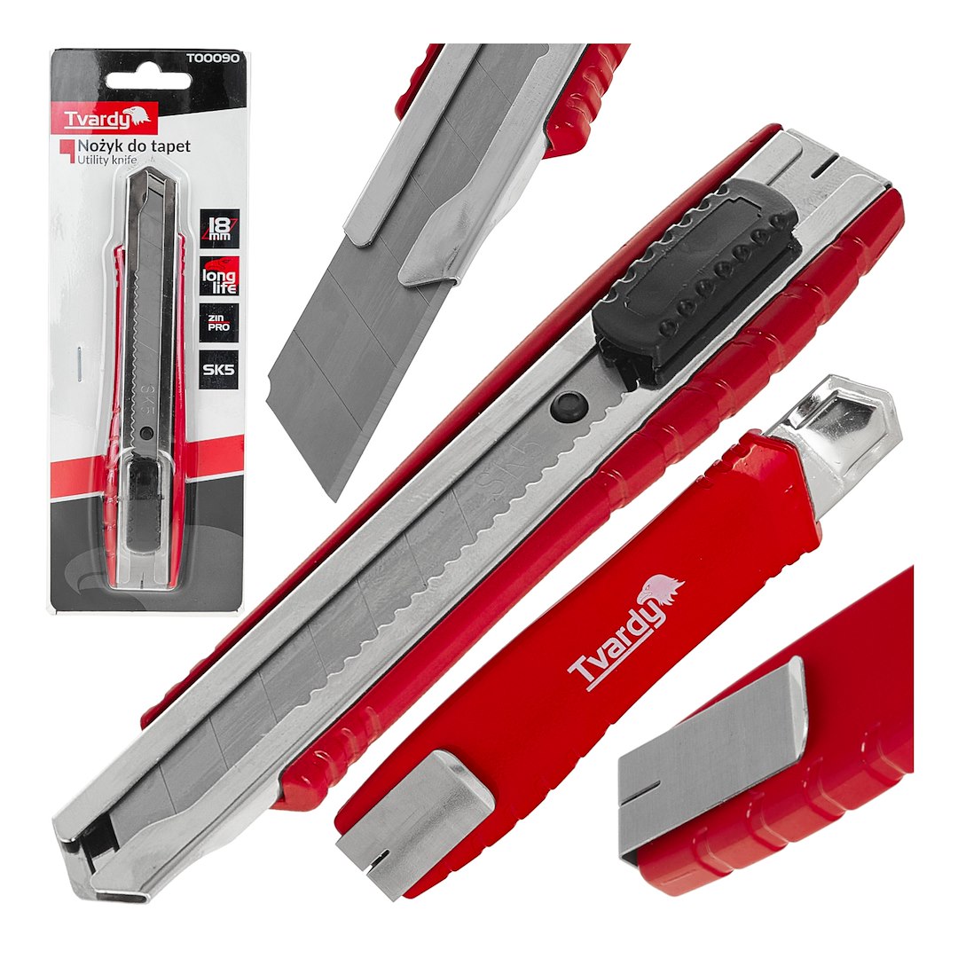 Nůž pro tapety 100×18×0,5 mm GRIT SK5 TVRDÝ – Geko — Celkový pohled
