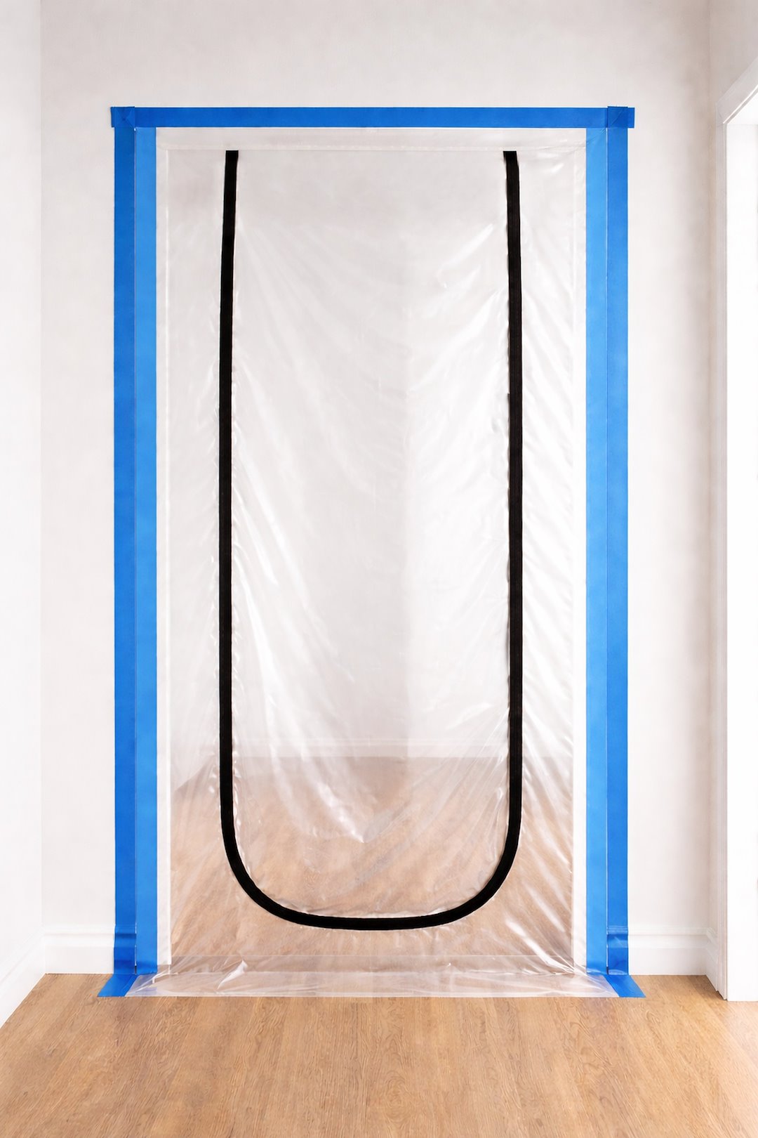 Protiprášková kurtyna pro dveře Geko 220×120 cm typ U — Detail konstrukce