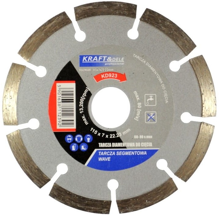 Tarcza segmentowa do řezání 115x7x22,23mm KD923 — Detail