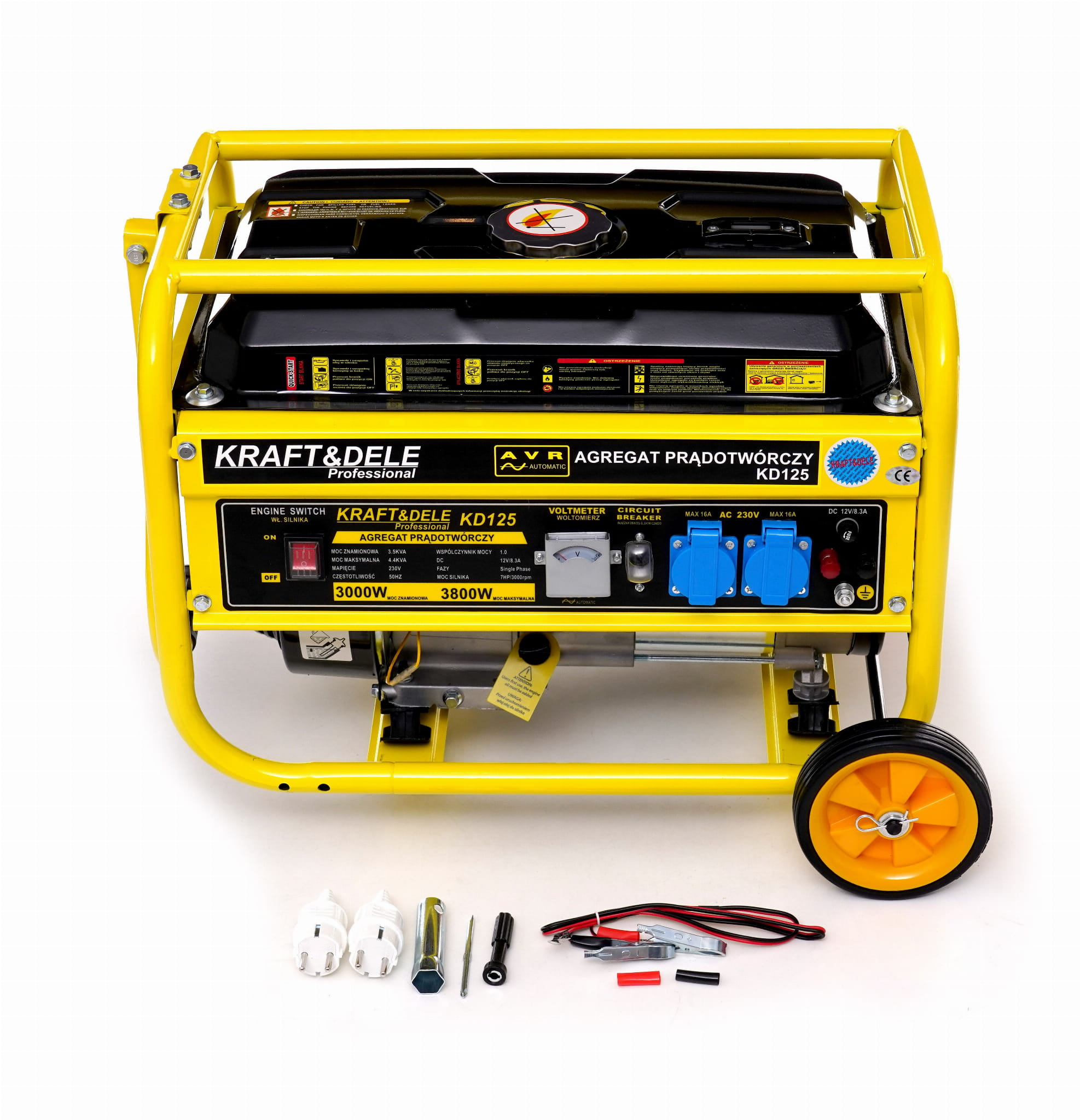 Generátor 3800 W 12, 230 V KD125