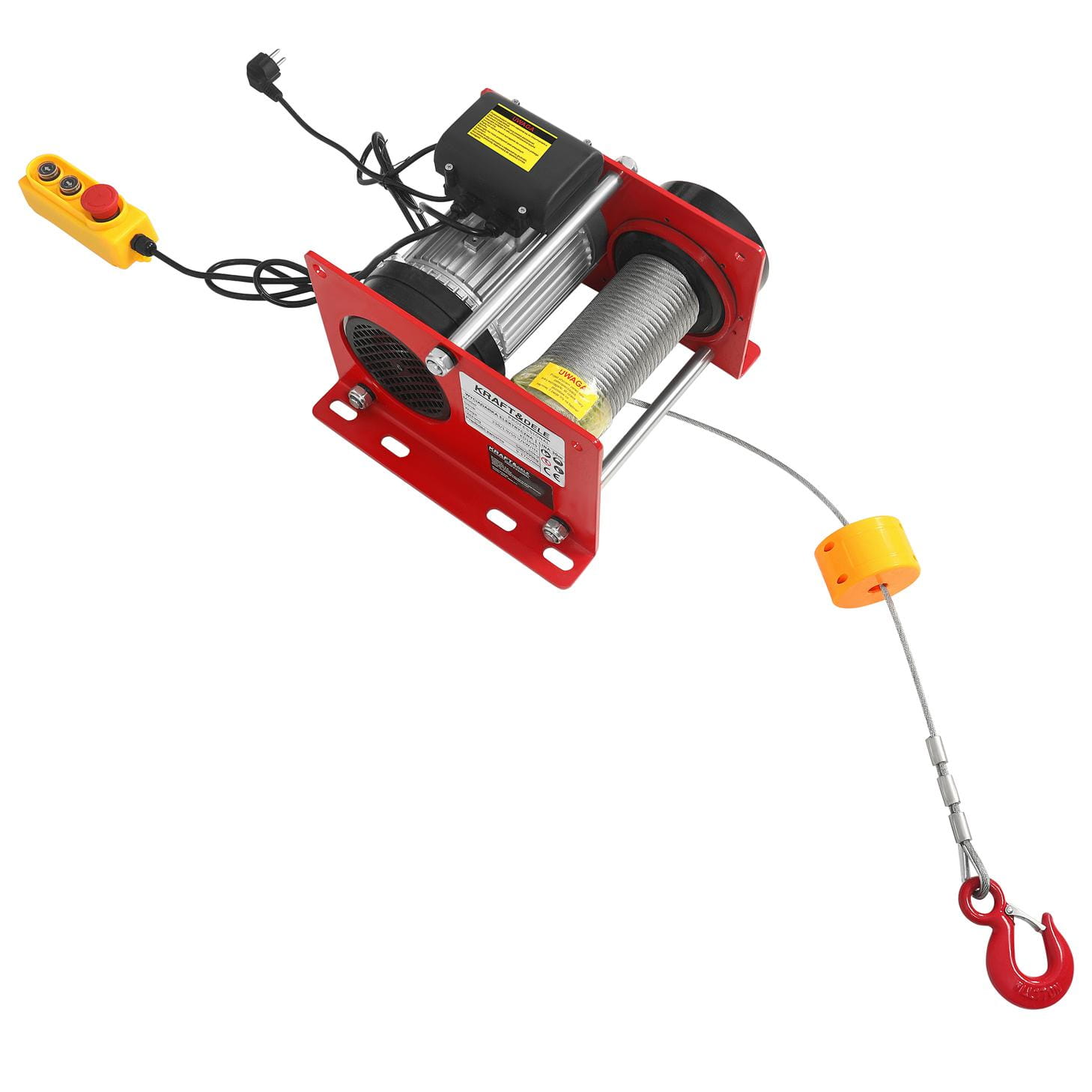 Elektrický stavební naviják 30 m 500/999 kg Kraft&Dele KD1649 4