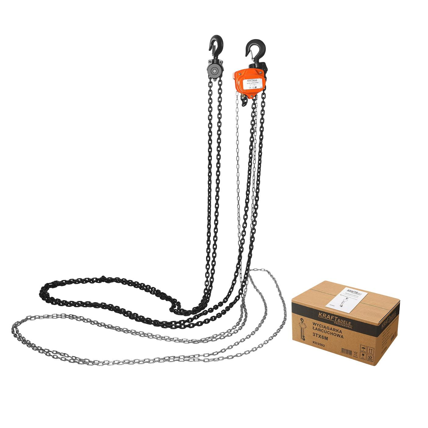 Kraft&Dele Ruční naviják 3T / 6 m – KD3502 6