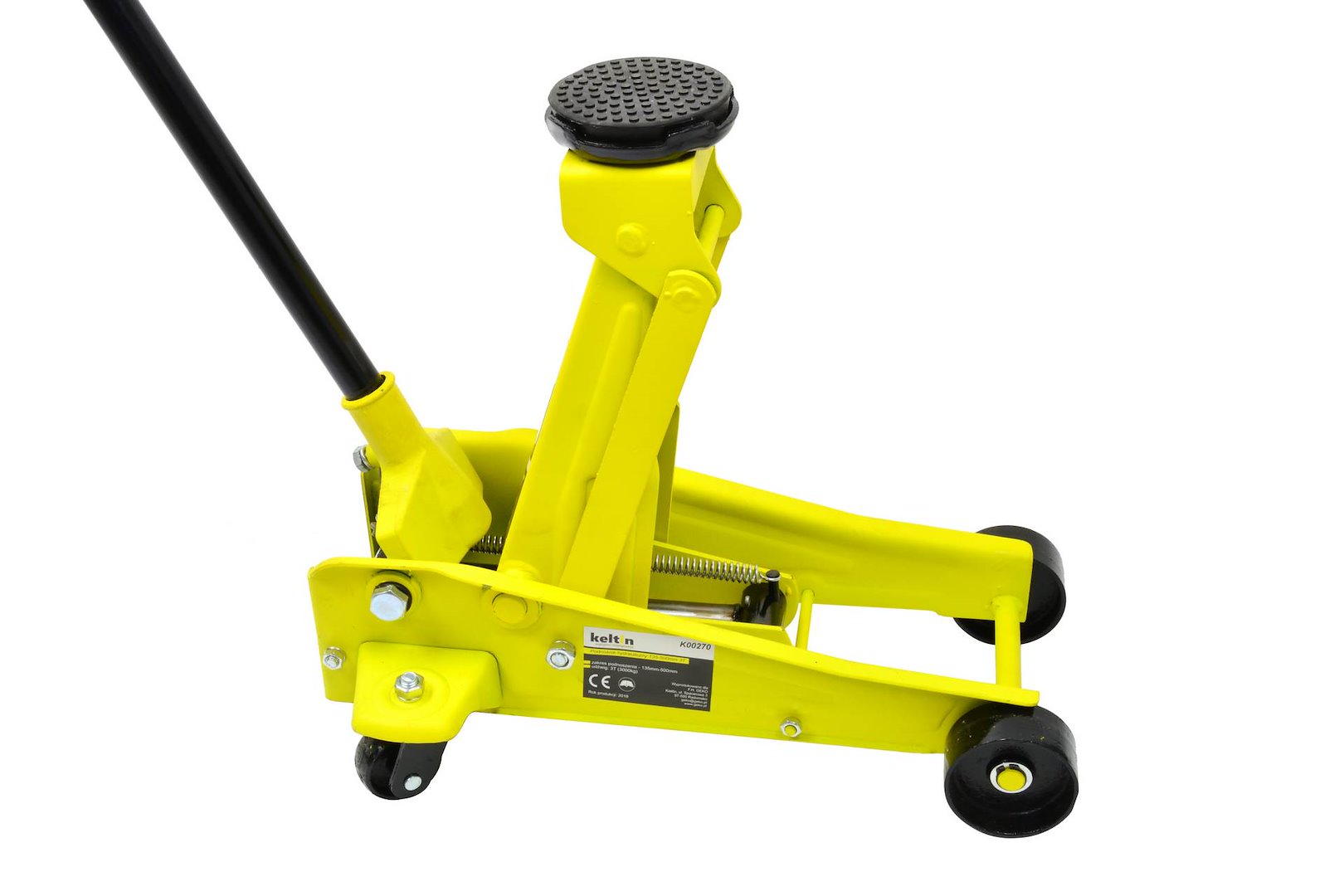 Hydraulický zvedák 3T 135–500 mm Geko — V provozu