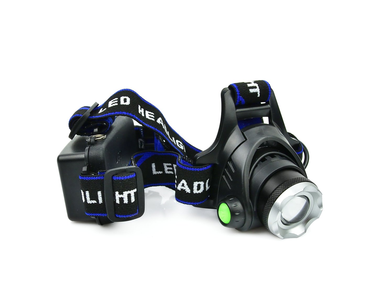 Čelová lampa Geko s LED CREE XM-L T6 1000 lm — Celkový pohled